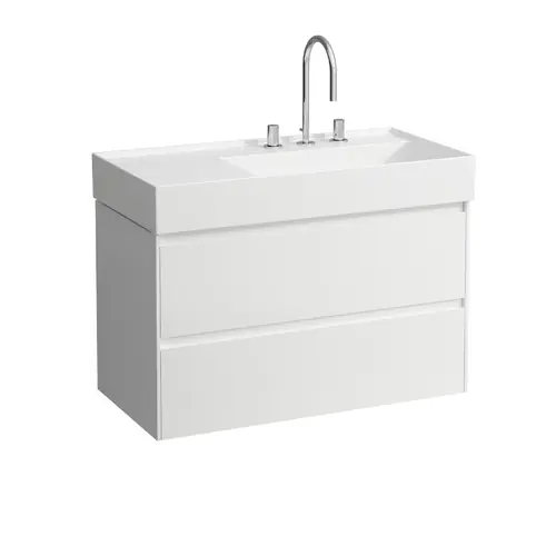 LAUFEN LANI pour Kartell Meuble sous-lavabo, 2 tiroirs, 880x450x515mm, pour H810339