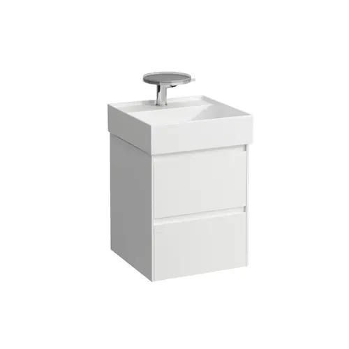 LAUFEN LANI pour Kartell Meuble sous-lavabo, 2 tiroirs, 435x450x515mm, système de rangement inclus