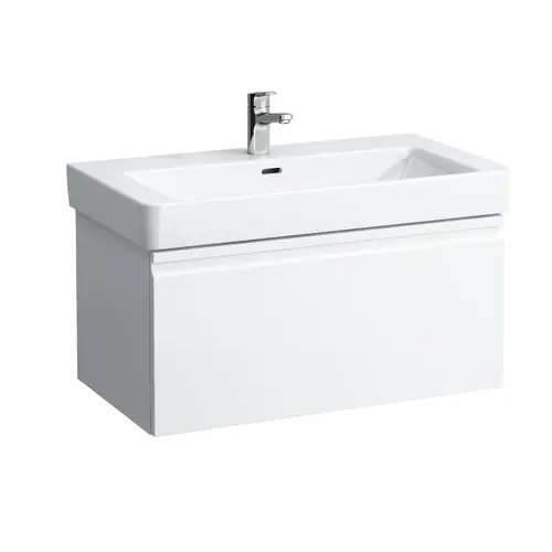 LAUFEN Pro S Meuble sous-lavabo, 1 tiroir et tiroir intérieur, pour lavabo H813965, 810x450x390mm