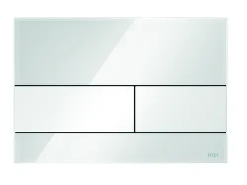 TECEsquare plaque de commande WC verre pour technique à deux quantités