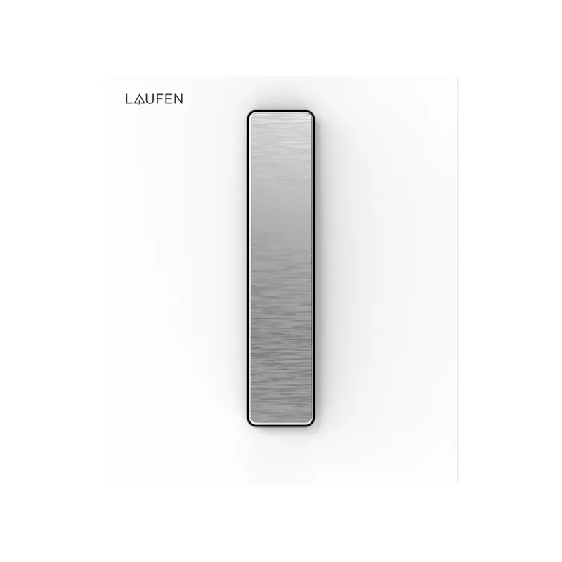 LAUFEN AU102 INEO plaque de commande, pour urinoir, verre, touche de commande aspect inox, 125x145x10mm