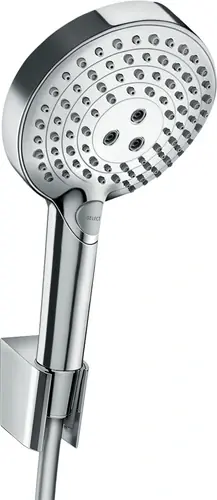 ensemble porte-douche Raindance Select S 120 3 jets PowderRain avec flexible de douche 125 cm, chromé
