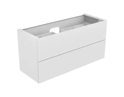 KEUCO EDITION 11 meuble sous-lavabo, 2 tiroirs frontaux, avec éclairage intérieur LED, 1400x700x535mm
