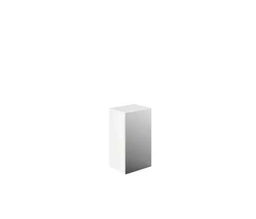 emco evo Armoire mi-haute, 750mm, miroir double, ferrure Tip-on, 2 étagères en verre, éclairage LED à l‘intérieur