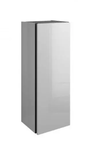 burgbad Junit Armoire mi-hauteur UHHX035, à charnière à gauche, 1 porte, largeur 350mm