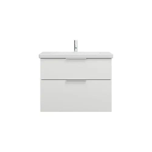 burgbad Eqio lavabo en céramique avec meuble sous-lavabo, largeur 830mm