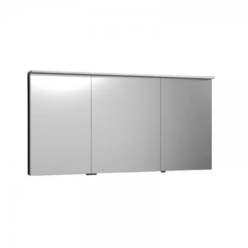 Armoire de toilette burgbad Yumo avec éclairage horizontal par LED, largeur 1306mm, design à droite