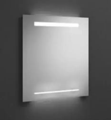 Miroir lumineux burgbad Yumo avec éclairage LED horizontal, largeur 600mm