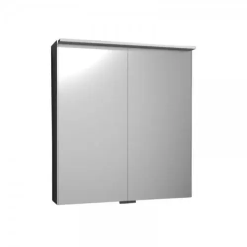 Armoire de toilette burgbad Yumo avec éclairage horizontal LED, largeur 606mm