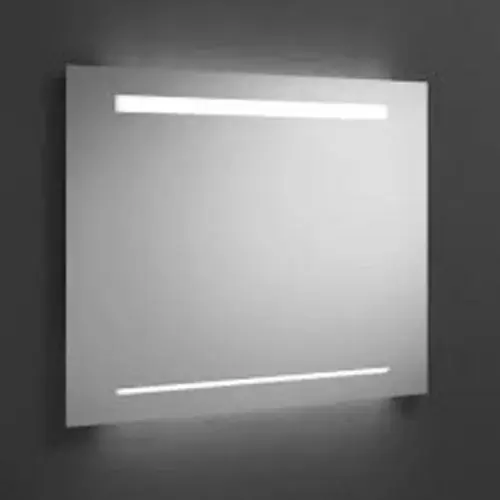 Miroir lumineux burgbad Yumo avec éclairage LED horizontal, largeur 800mm