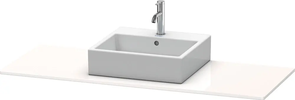 Console Duravit XSquare, 1 découpe à droite, 1400x16x550mm
