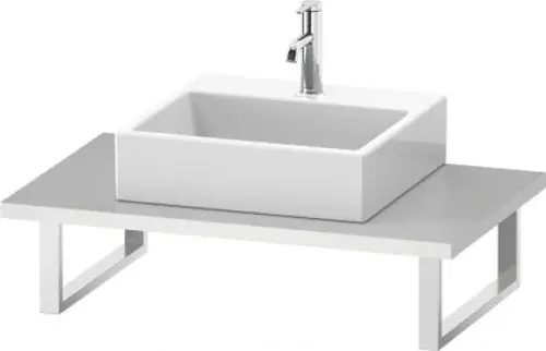 Console Duravit DuraStyle pour lavabos à poser et à encastrer, épaisseur du plateau 30mm, dimensions 1600x550mm, avec 1 découpe