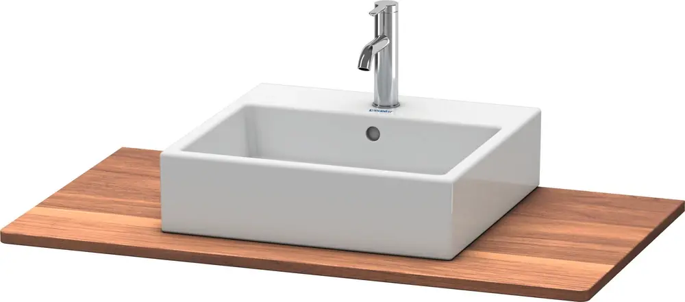 Console en bois massif Duravit XSquare, 1 découpe, 1000x20x550mm