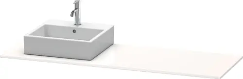 Console Duravit XSquare, 1 découpe à gauche, 1600x16x550mm