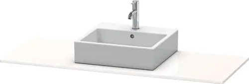 Console Duravit XSquare, 1 découpe à gauche, 1400x16x550mm