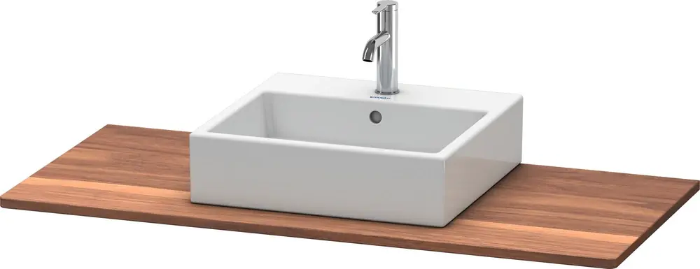 Console en bois massif Duravit XSquare, 1 découpe, 1200x20x550mm