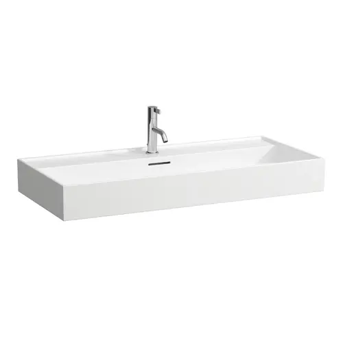 LAUFEN Kartell lavabo à encastrer, 3 trous pour robinet, avec trop-plein, 1000x460mm