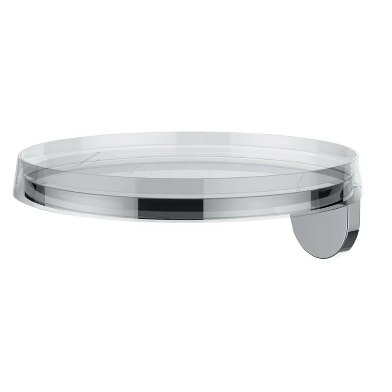 LAUFEN Kartell Tablette murale, L/P 185/185 mm, Deko-Disc cristal