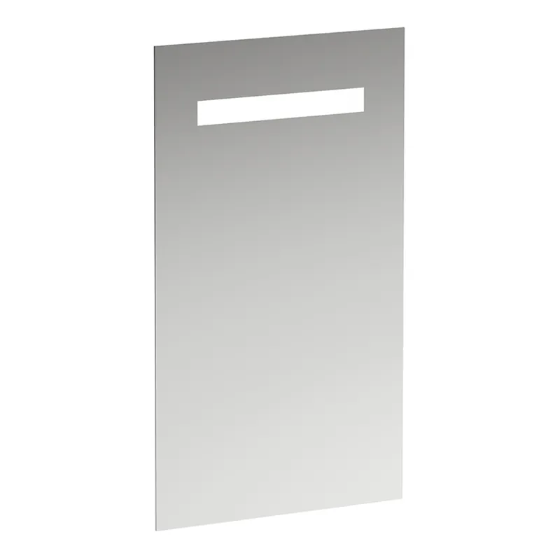 Miroir LAUFEN Leelo avec éclairage LED horizontal intégré, cadre en aluminium, 450 mm, version pour interrupteur externe