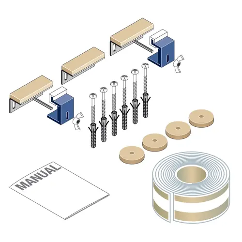 LAUFEN Kit dinsonorisation pour receveurs de douche jusquà 120cm