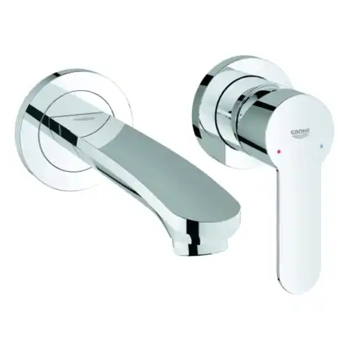 Eurostyle Cosmopolitan de Grohe, mitigeur de lavabo à 2 trous, montage encastré, saillie 171mm
