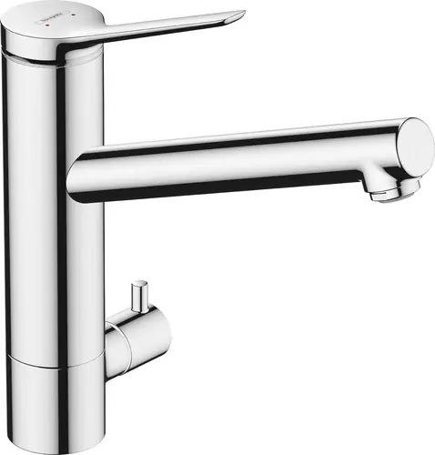 hansgrohe Zesis M33 Mitigeur de cuisine ComfortZone 200, robinet darrêt, 1 jet, chrome, saillie 220 mm