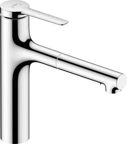 hansgrohe Zesis Mitigeur Cuisine ComfortZone 160, douchette extractible, 2 jets, flexible box (sBox) Bettee, saillie 231 mm