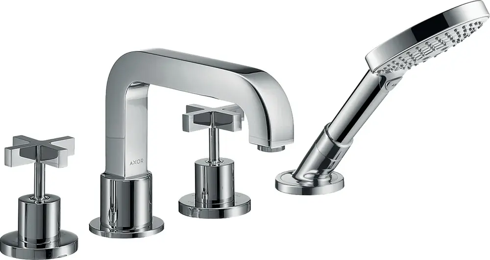 hansgrohe AXOR Citterio 4 trous pour baignoire avec poignées transversales