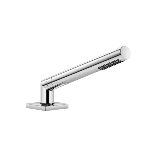Garniture de douche flexible Dornbracht pour montage sur bord de baignoire ou de carrelage, rosace 60x60mm