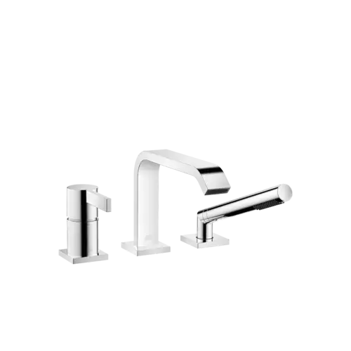 Dornbracht IMO Mitigeur monocommandé pour baignoire à trois trous pour montage sur bord de baignoire ou sur bord de carrelage, saillie 224 mm