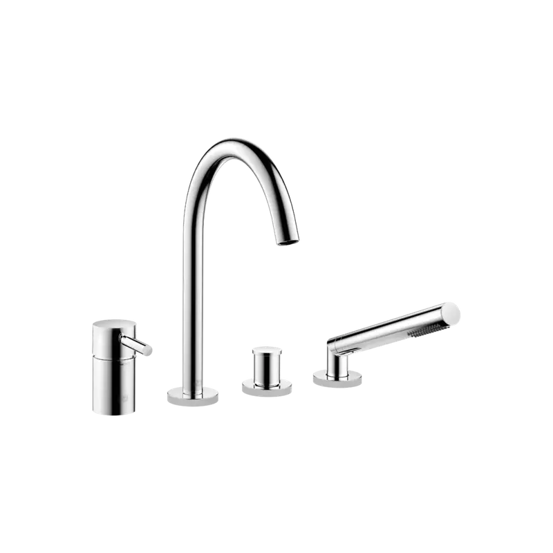 Dornbracht META Mitigeur de bain à 4 trous pour montage sur bord de baignoire ou sur bord de carrelage, saillie 221mm