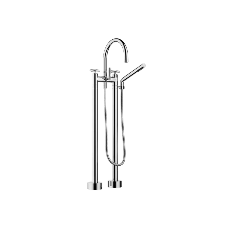 Dornbracht TARA Mélangeur bain/douche à deux trous pour montage indépendant, inverseur rotatif bain/douche saillie 220mm