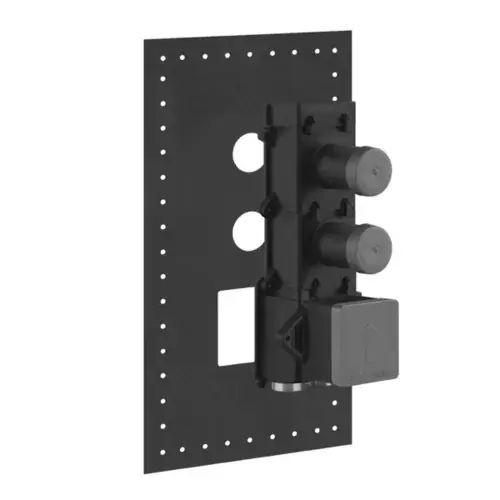 Corps encastré Gessi pour thermostat encastré 3/4 haute performance pour montage vertical ou horizontal avec 2 voies séparées