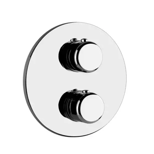 Gessi Goccia kit prêt à poser pour mitigeur thermostatique encastré, 1 sortie pour corps encastré, cartouche thermostatique et cartouche déviatrice, clapet anti-retour avec filtre
