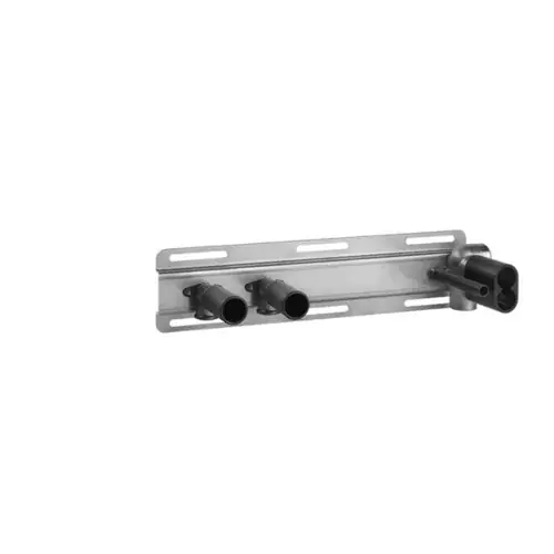 Rail dencastrement Gessi pour thermostat avec commande par bouton-poussoir, 2 sorties séparées
