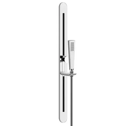 Gessi CONO ensemble barre de douche avec douchette anticalcaire à 1 jet et flexible de douche 1,50 m