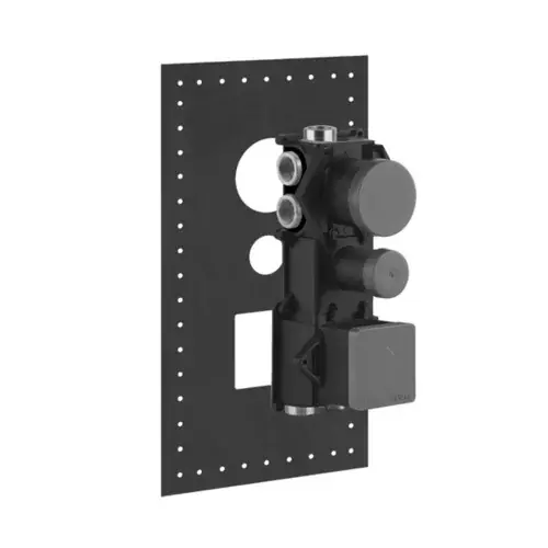 Corps encastré Gessi pour thermostat encastré 3/4 haute performance pour montage vertical ou horizontal de 3 à 5 voies