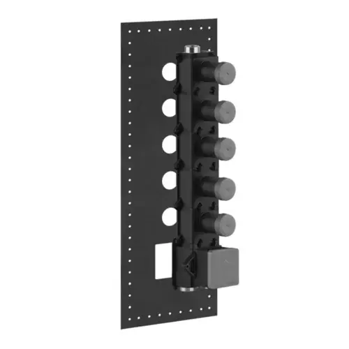 Corps encastré Gessi pour thermostat encastré 3/4 haute performance pour montage vertical ou horizontal avec 5 voies séparées
