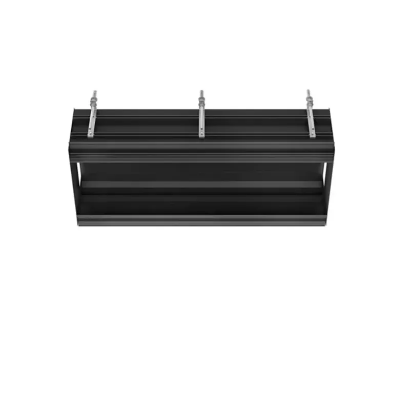 Système de plafond encastré linéaire Gessi, corps de base L = 880 mm pour max. 4 modules avec installation SHIFT-Fix