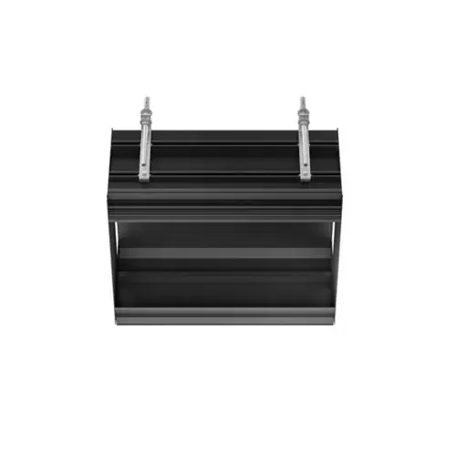 Système de plafond encastré linéaire Gessi, corps de base L = 460 mm pour max. 2 modules avec installation SHIFT-Fix