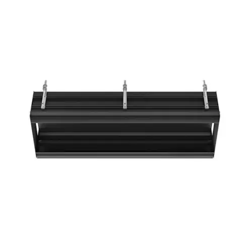 Système de plafond à encastrer linéaire Gessi, corps de base avec longueur personnalisée (longueur minimale =250 longueur maximale =2000mm) avec panneau intérieur à plancher surélevé