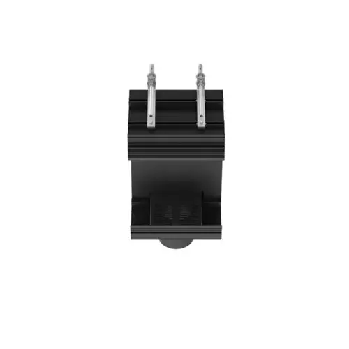 Système de plafond encastré linéaire Gessi, corps de base L=250mm avec préparation de connexion pour système de ventilation