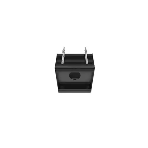 Système de plafond à encastrer linéaire Gessi, corps de base L = 250 mm avec panneau intérieur à 1 trou pour max. 1 module