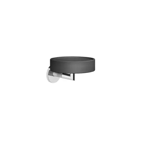 Gessi Anello, porte-savon noir mat pour montage mural