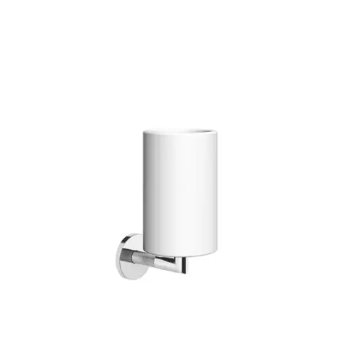 Gessi Anello porte-gobelet mural, avec gobelet fixe blanc mat