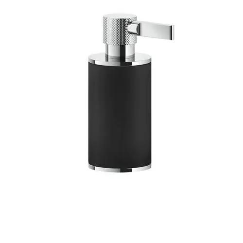 Distributeur de savon sur pied Gessi Inciso, récipient noir mat