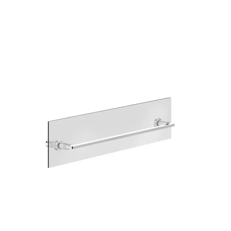Porte-serviettes Gessi Inciso 600 mm, montage sur paroi en verre