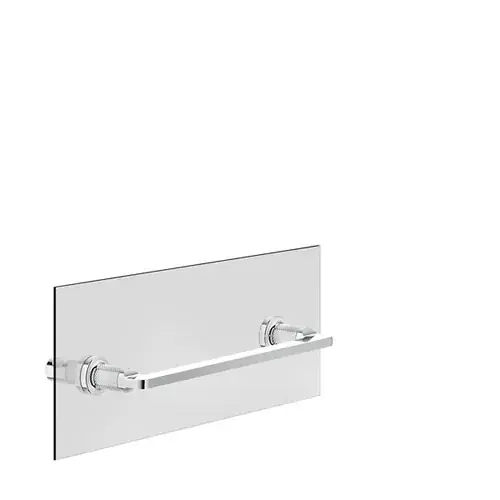 Porte-serviettes Gessi Inciso 300 mm, montage sur paroi en verre