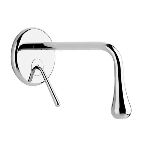 Gessi Goccia mitigeur de lavabo encastré prêt à lemploi avec bec pour corps caché, sans garniture mécanique, saillie 200 mm