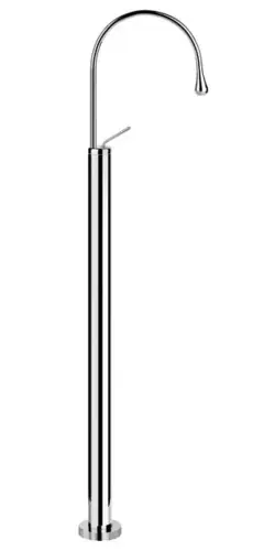 Gessi Goccia kit prêt à lemploi pour mélangeur autonome, sans garniture découlement, saillie 244 mm, bec non orientable